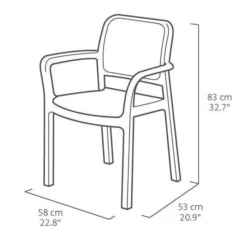 ALLIBERT By KETER - Lots De 6 Fauteuils Monoblocs Bella Empilables En Résine De Synthese - Imitation Rotin Tressé - Coloris Blanc. -Chair Soldes Boutique allibert by keter lots de 6 fauteuils monoblocs bella empilables en resine de synthese imitation rotin tresse coloris blanc 8711245152455 728762