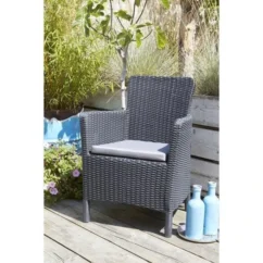 Allibert Chaise De Salle A Manger De Jardin Trenton Graphite -Chair Soldes Boutique allibert chaise de salle a manger de jardin trenton graphite 8711245129334 1474365