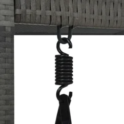 Balancelle à 3 Places De Jardin Avec Auvent Résine Tressée Gris -Chair Soldes Boutique balancelle a 3 places de jardin avec auvent resine tressee gris 3666722181068 1217100