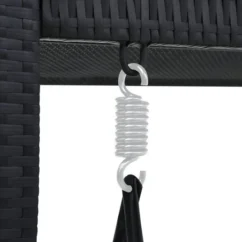 Balancelle à 3 Places De Jardin Avec Auvent Résine Tressée Noir 14 Balancelle à 3 Places De Jardin Avec Auvent Résine Tressée Noir -Chair Soldes Boutique balancelle a 3 places de jardin avec auvent resine tressee noir 8719883824994 1210459