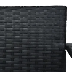 Balancelle à 3 Places De Jardin Avec Auvent Résine Tressée Noir 15 Balancelle à 3 Places De Jardin Avec Auvent Résine Tressée Noir -Chair Soldes Boutique balancelle a 3 places de jardin avec auvent resine tressee noir 8719883824994 1210460