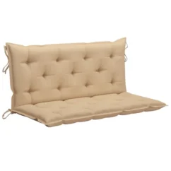 Balancelle Avec Coussin Beige 170 Cm Bois De Teck Solide -Chair Soldes Boutique balancelle avec coussin beige 170 cm bois de teck solide 8720286268049 1210929