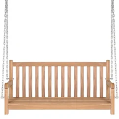 Balancelle Avec Coussin Bleu 120 Cm Bois De Teck Solide -Chair Soldes Boutique balancelle avec coussin bleu 120 cm bois de teck solide 3666722778640 1192267