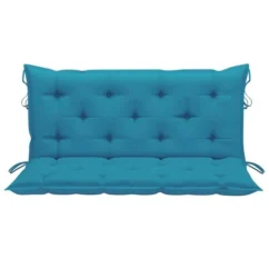 Balancelle Avec Coussin Bleu Clair 120 Cm Bois De Teck Solide -Chair Soldes Boutique balancelle avec coussin bleu clair 120 cm bois de teck solide 3666722779982 1207768