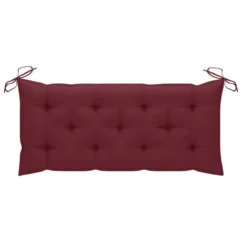 Balancelle Avec Coussin Rouge Bordeaux 120 Cm Bois De Teck -Chair Soldes Boutique balancelle avec coussin rouge bordeaux 120 cm bois de teck 3666722779562 1196238