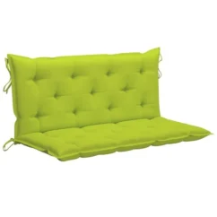 Balancelle Avec Coussin Vert Vif 170 Cm Bois De Teck Solide -Chair Soldes Boutique balancelle avec coussin vert vif 170 cm bois de teck solide 8720286268124 1205207