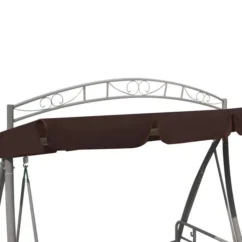 Balancelle Convertible D'extérieur Et Auvent Voûte à Motif Café -Chair Soldes Boutique balancelle convertible d exterieur et auvent voute a motif cafe 8718475877486 1353753