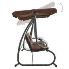 Balancelle D'extérieur Avec Auvent Couleur Café 12 Balancelle D'extérieur Avec Auvent Couleur Café -Chair Soldes Boutique balancelle d exterieur avec auvent couleur cafe 3666722202688 1166381