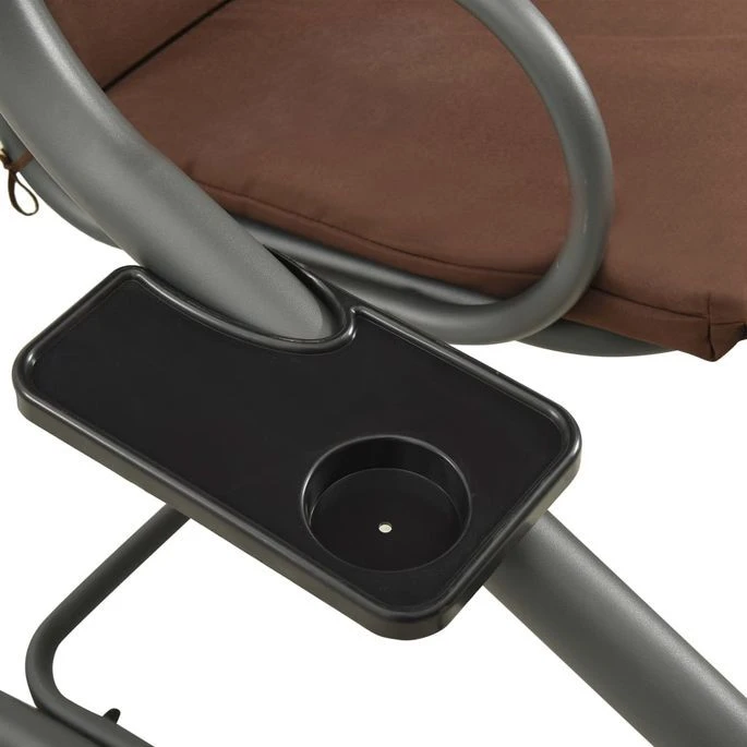 Balancelle D'extérieur Avec Auvent Couleur Café 7 Balancelle D'extérieur Avec Auvent Couleur Café – Image 7