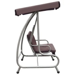 Balancelle D'extérieur Avec Auvent Couleur Café 3 -Chair Soldes Boutique balancelle d exterieur avec auvent couleur cafe 8718475709176 1217620