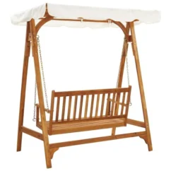 Balancelle De Jardin Avec Auvent Bois D'acacia Solide 12 Balancelle De Jardin Avec Auvent Bois D'acacia Solide -Chair Soldes Boutique balancelle de jardin avec auvent bois d acacia solide 8719883780320 1219843