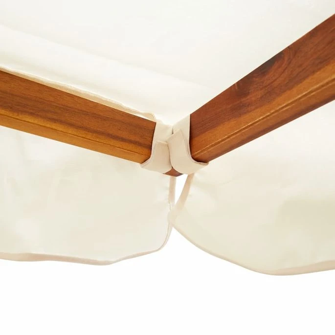 Balancelle De Jardin Avec Auvent Bois D'acacia Solide 6 Balancelle De Jardin Avec Auvent Bois D'acacia Solide – Image 6