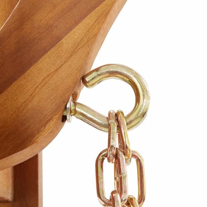 Balancelle De Jardin Avec Auvent Bois D'acacia Solide 7 Balancelle De Jardin Avec Auvent Bois D'acacia Solide – Image 7