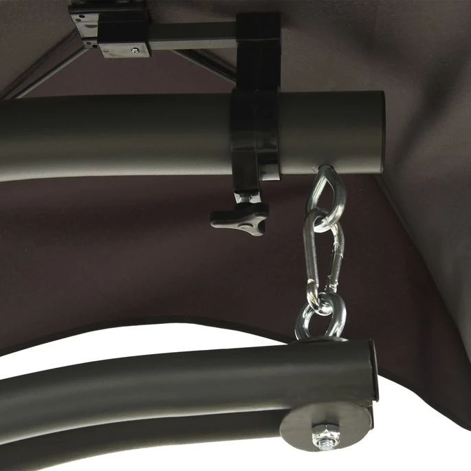 Balancelle De Jardin Gris 190x90x200 Cm Tissu 7 Balancelle De Jardin Gris 190x90x200 Cm Tissu – Image 7