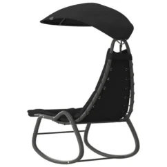 Balancelle De Jardin Noir 160x80x195 Cm Tissu -Chair Soldes Boutique balancelle de jardin noir 160x80x195 cm tissu 3666722177917 1220173