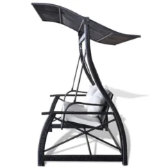 Balancelle De Jardin Résine Tressée Noir 167x130x178 Cm 12 Balancelle De Jardin Résine Tressée Noir 167x130x178 Cm -Chair Soldes Boutique balancelle de jardin resine tressee noir 167x130x178 cm 8718475506355 1231564