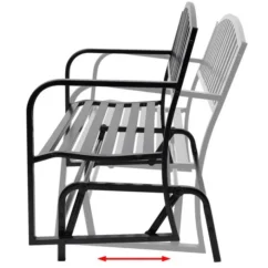 Banc Balançoire En Acier Noir 10 Banc Balançoire En Acier Noir -Chair Soldes Boutique banc balancoire en acier noir 3666722181129 1217004