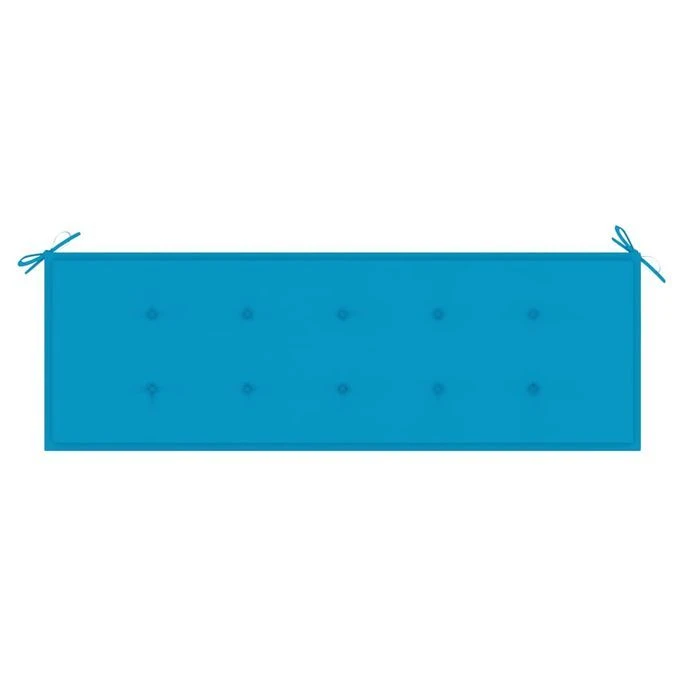 Banc Batavia Avec Coussin Bleu 150 Cm Bois De Teck Massif 3 6 Banc Batavia Avec Coussin Bleu 150 Cm Bois De Teck Massif 3 – Image 6