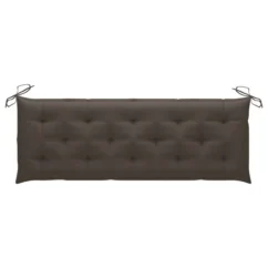 Banc Batavia Avec Coussin Taupe 150 Cm Bois De Teck Massif 3 -Chair Soldes Boutique banc batavia avec coussin taupe 150 cm bois de teck massif 8720286261286 824028