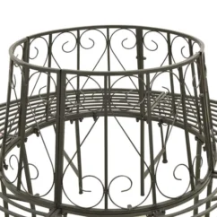 Banc Circulaire De Jardin 160 Cm Acier -Chair Soldes Boutique banc circulaire de jardin 160 cm acier 3666722413572 847366