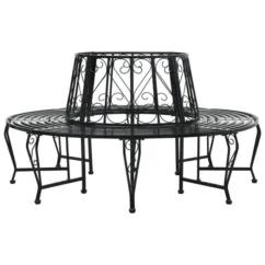 Banc D'arbre Rond Ø160 Cm Acier