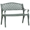 Banc De Jardin 102 Cm Aluminium Coulé Vert