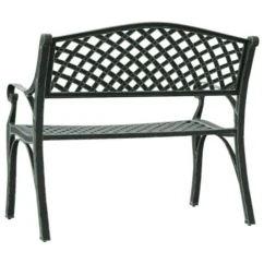 Banc De Jardin 102 Cm Aluminium Coulé Vert -Chair Soldes Boutique banc de jardin 102 cm aluminium coule vert 3666722171908 1227617