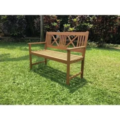 Banc De Jardin 120cm En Bois Exotique Eucalyptus FSC - 120 X 60 X 90 Cm -Chair Soldes Boutique banc de jardin 120cm en bois exotique eucalyptus fsc 120 x 60 x 90 cm 3612408255660 461974