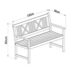 Banc De Jardin 120cm En Bois Exotique Eucalyptus FSC - 120 X 60 X 90 Cm -Chair Soldes Boutique banc de jardin 120cm en bois exotique eucalyptus fsc 120 x 60 x 90 cm 3612408255660 461975