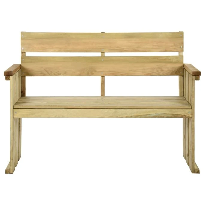 Banc De Jardin 121 Cm Bois De Pin Imprégné 2 Banc De Jardin 121 Cm Bois De Pin Imprégné – Image 2