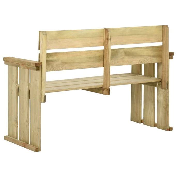 Banc De Jardin 121 Cm Bois De Pin Imprégné 4 Banc De Jardin 121 Cm Bois De Pin Imprégné – Image 4
