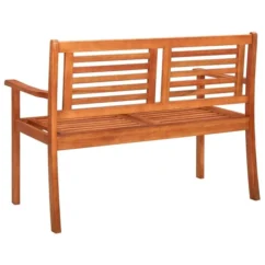 Banc De Jardin 2 Places Avec Coussin 120 Cm Bois D'eucalyptus 5 -Chair Soldes Boutique banc de jardin 2 places avec coussin 120 cm bois d eucalyptus 8720286233696 814520