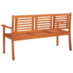 Banc De Jardin 3 Places Avec Coussin 150 Cm Bois D'eucalyptus 16 -Chair Soldes Boutique banc de jardin 3 places avec coussin 150 cm bois d eucalyptus 8720286233962 814817