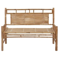 Banc De Jardin Avec Coussin 120 Cm Bambou 11 -Chair Soldes Boutique banc de jardin avec coussin 120 cm bambou 3666722418539 839080