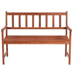 Banc De Jardin Avec Coussin 120 Cm Bois D'acacia Massif 33 -Chair Soldes Boutique banc de jardin avec coussin 120 cm bois d acacia massif 3666722419529 838053