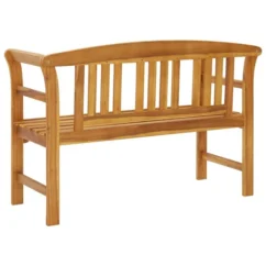 Banc De Jardin Avec Coussin 120 Cm Bois D'acacia Massif 66 -Chair Soldes Boutique banc de jardin avec coussin 120 cm bois d acacia massif 8720286282236 842397