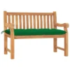 Banc De Jardin Avec Coussin 120 Cm Bois De Teck Massif 5
