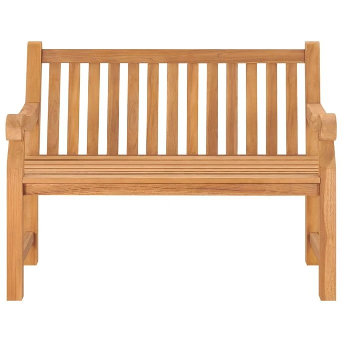 Banc De Jardin Avec Coussin 120 Cm Bois De Teck Massif 5 4 Banc De Jardin Avec Coussin 120 Cm Bois De Teck Massif 5 – Image 4