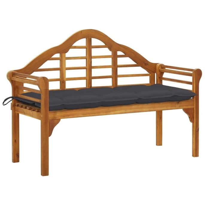 Banc De Jardin Avec Coussin 135 Cm Bois D'acacia Massif 17 1 Banc De Jardin Avec Coussin 135 Cm Bois D'acacia Massif 17