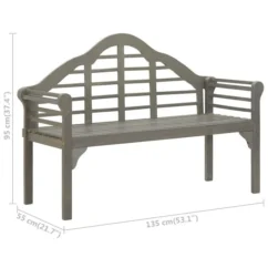 Banc De Jardin Avec Coussin 135 Cm Bois D'acacia Massif Gris 25 -Chair Soldes Boutique banc de jardin avec coussin 135 cm bois d acacia massif gris 3666722263665 1072250