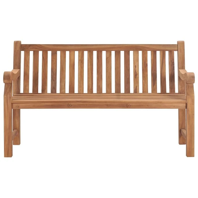 Banc De Jardin Avec Coussin 150 Cm Bois De Teck Massif 2 3 Banc De Jardin Avec Coussin 150 Cm Bois De Teck Massif 2 â Image 3