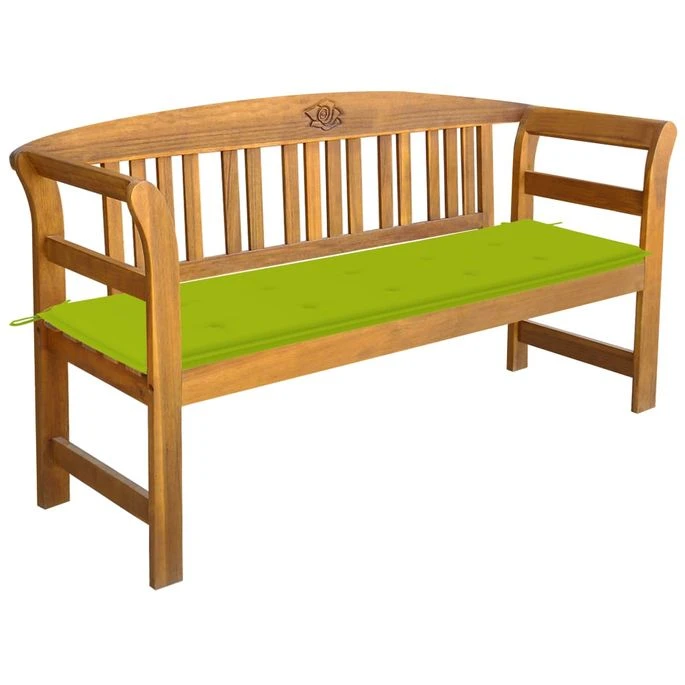 Banc De Jardin Avec Coussin 157 Cm Bois D'acacia Massif 22 1 Banc De Jardin Avec Coussin 157 Cm Bois D'acacia Massif 22