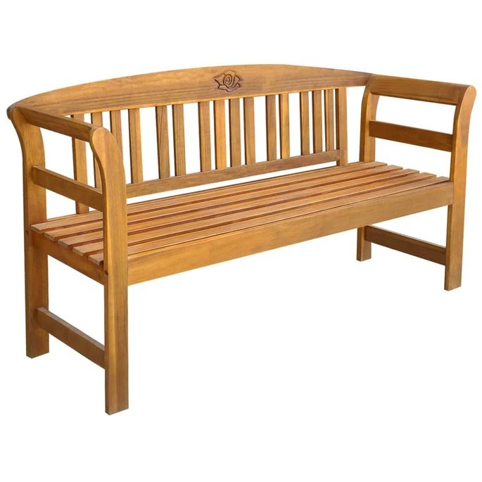 Banc De Jardin Avec Coussin 157 Cm Bois D'acacia Massif 22 2 Banc De Jardin Avec Coussin 157 Cm Bois D'acacia Massif 22 – Image 2