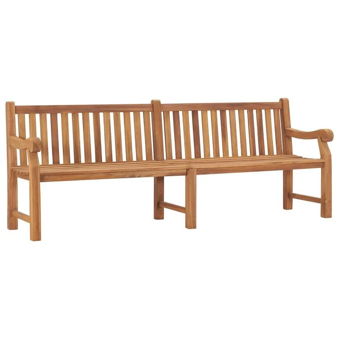 Banc De Jardin Avec Coussin 240 Cm Bois De Teck Massif 2 2 Banc De Jardin Avec Coussin 240 Cm Bois De Teck Massif 2 – Image 2