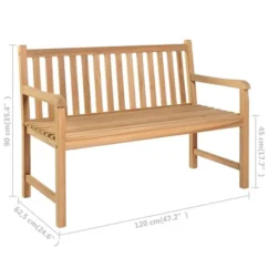 Banc De Jardin Avec Coussin Blanc Crème 120 Cm Bois De Teck 3 -Chair Soldes Boutique banc de jardin avec coussin blanc creme 120 cm bois de teck 3666722838184 829066
