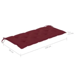 Banc De Jardin Avec Coussin Bordeaux 240 Cm Bois De Teck Massif 2 20 Banc De Jardin Avec Coussin Bordeaux 240 Cm Bois De Teck Massif 2 -Chair Soldes Boutique banc de jardin avec coussin bordeaux 240 cm bois de teck massif 3666722869706 830965