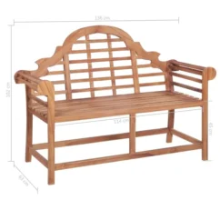 Banc De Jardin Avec Coussin Crème 120 Cm Bois De Teck Massif 2 -Chair Soldes Boutique banc de jardin avec coussin creme 120 cm bois de teck massif 8720286261613 824409