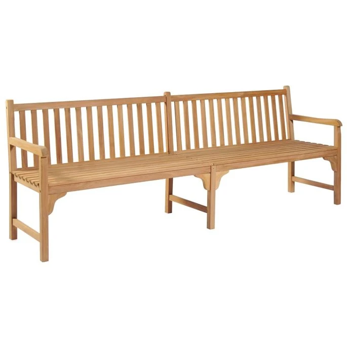 Banc De Jardin Avec Coussin Vert 240 Cm Bois De Teck Massif 6 Banc De Jardin Avec Coussin Vert 240 Cm Bois De Teck Massif – Image 6