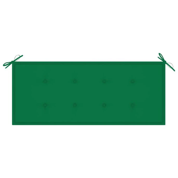 Banc De Jardin Avec Coussin Vert 240 Cm Bois De Teck Massif 2 7 Banc De Jardin Avec Coussin Vert 240 Cm Bois De Teck Massif 2 – Image 7
