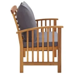 Banc De Jardin Avec Coussins 119 Cm Bois Solide D'acacia 3 -Chair Soldes Boutique banc de jardin avec coussins 119 cm bois solide d acacia 3666722300476 1010420